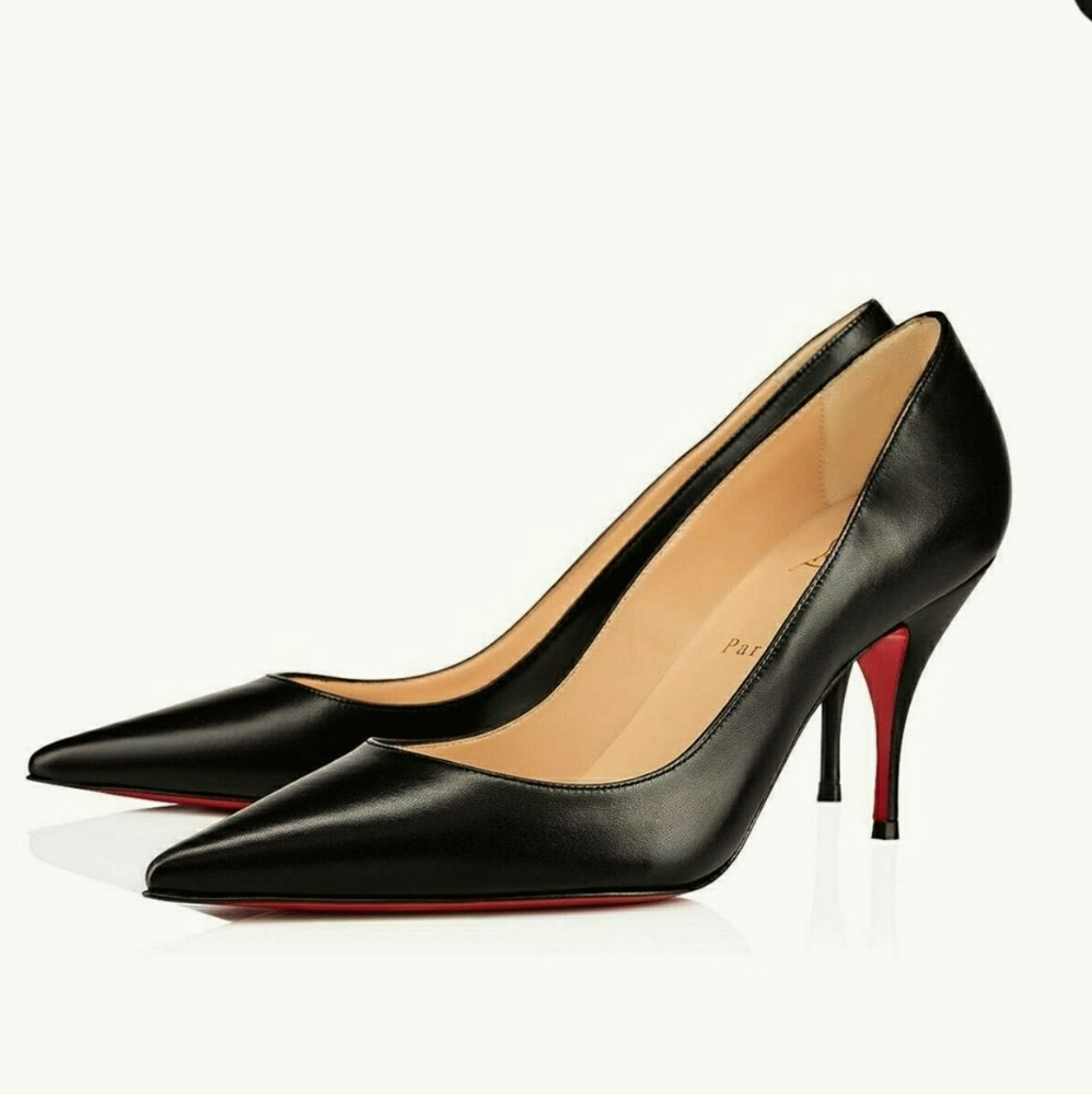 Christian Louboutin Clare 80 Leather Pumps